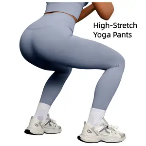 High-elasticity yoga pants, women's black, suitable for outdoor sports, fitness, yoga training, good breathability sweatpants Leg Workout tight leggings Waist V fits gym