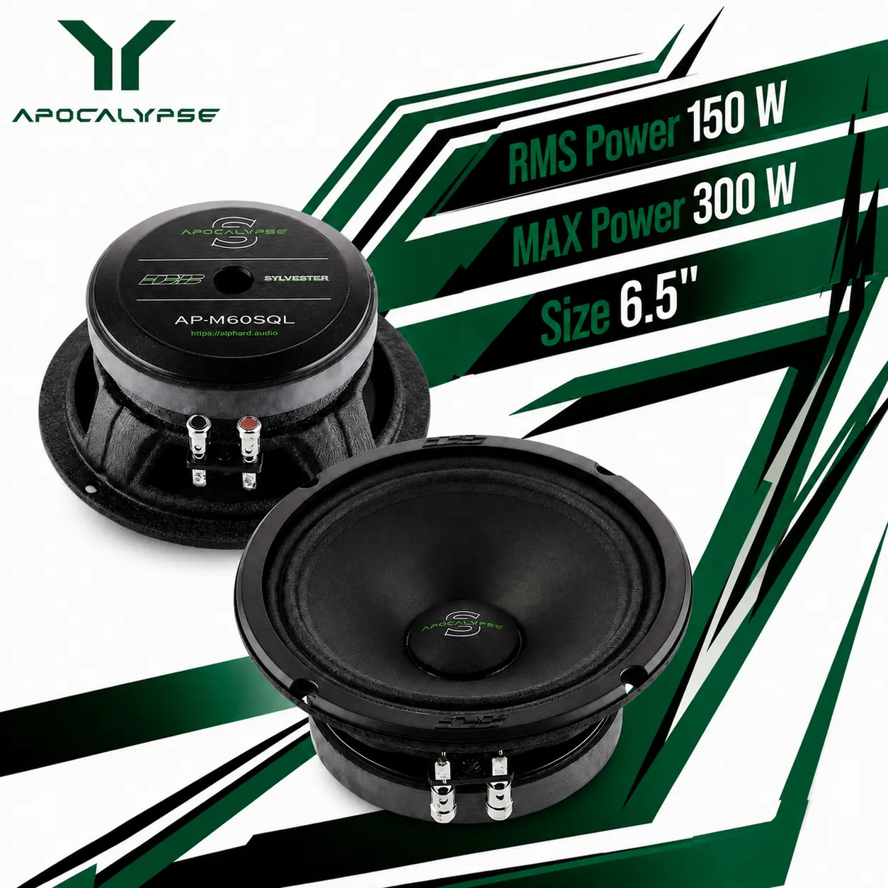 Apocalypse AP-M60SQL | 6.5" Mid-Range Speakers (Pair)
