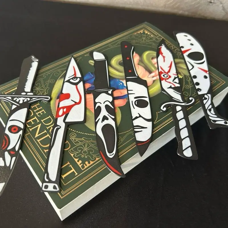 Iconic Horror Movie Knife Bookmarks - 3D Printed Design for Horror Fans - Perfect Gift for Fans of Horror Movies