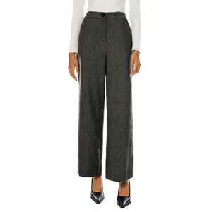 Orolay Women's High Waist Wool Blend Dress Pants for Office and Casual Wear | Warm Straight Leg Trousers with Pockets