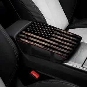 American Flag Pattern Car Armrest Cover, Soft Car Armrest Cushion, Car Interior Decorative, Universal Car Interior Decoration Accessories for Car Center Console, Car Interior Accessory, Automotive Decorative Accessories, Car Decorations Interior