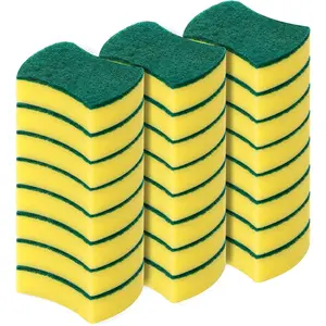 Heavy Duty Scrub Sponge-50 Count, Cleaning Sponge, Kitchen Dish Sponge, Effortless Cleaning Eco Scrub Pads for Dishes,Pots,Pans