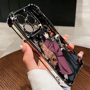 Hot Demons - Anime Slayers Tomioka Giyuu Phone Case for iPhone 16, 15, 14, 13, 12, 11 Pro Max, X, XR, XS Max, 8, 7 Plus | Protective Shockproof Transparent Soft Back Cover