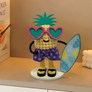 Adorable Beach Pineapple Decor Piece, Cute Home Bedroom Ornament, Stylish Bedside Accessory, Perfect Creative Gift, Enhance Your Lifestyle Quality