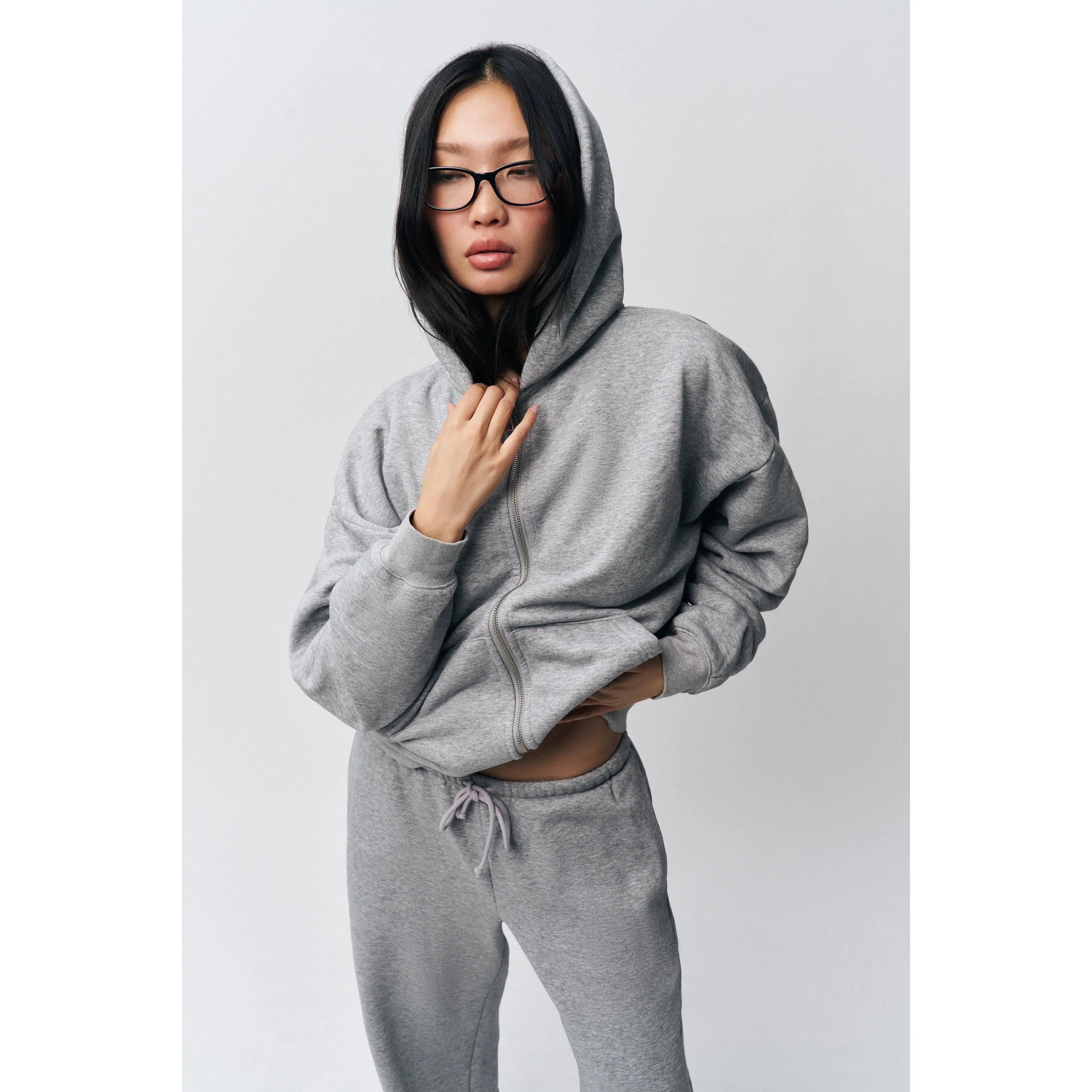White fox hoodie zip up - TikTok Shop
