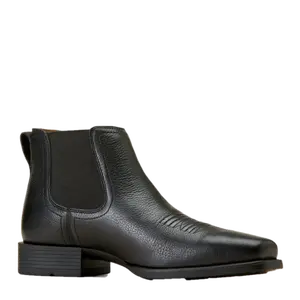 Ariat Men's Booker Ultra Western Square Toe Black Boots 10046984