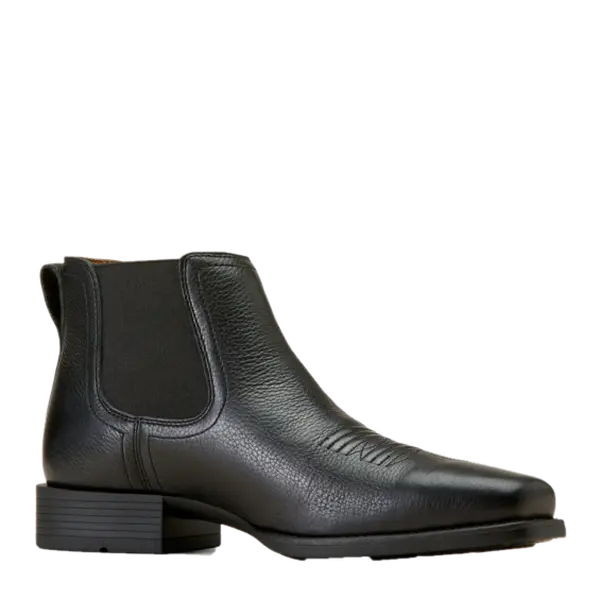 Ariat Men's Booker Ultra Western Square Toe Black Boots 10046984