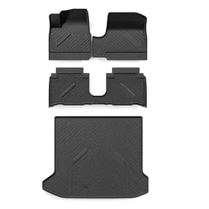 Lasfit Custom 3D Laser Scanning Car Floor Mats & Cargo Mat, Eco-Tech TPE Rubber Premium Car Interior Accessory for 2022-2024 Hyundai Ioniq 5