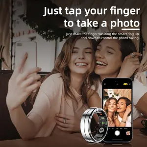 Smart Ring for Women Men, Smart Ring, Fitness Tracker with Pedometer, Calories, Sleep Tracking, Remote Photo Control, Exercise Monitoring, Father'S Day Gifts/Mother'S Day Gifts/Christmas Gift, Smart Health Ring for Iphone And Android