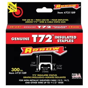 Arrow Fastener Co. 19-32in. T72 Insulated Staples