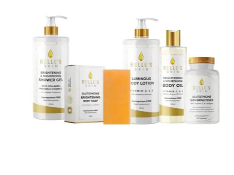 BELLE'S SECRETS Ultimate Skincare Set, Radiant Brightening Lotion & Gel Combo for Daily Glow Enhancement
