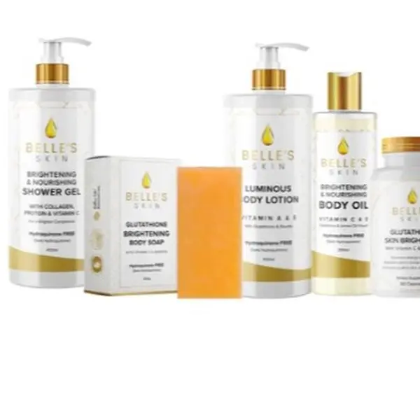 BELLE'S SECRETS Ultimate Skincare Set, Radiant Brightening Lotion & Gel Combo for Daily Glow Enhancement