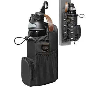 Magnetic Gym Bag for Men & Women，Sling Water Bottle Bag，Adjustable Strap, Crossbody Fitness Pouch for Travel, Yoga, Cycling, Work