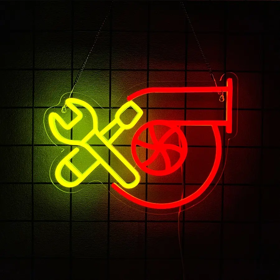 Garage Neon Sign Car Store Garage Led Sign Personalized Unique Led Garage Light Sign for Wall Decor Neon Sign for Man Cave Auto Repair Shop Workshop Birthday Gift USB Powered Easy Hanging