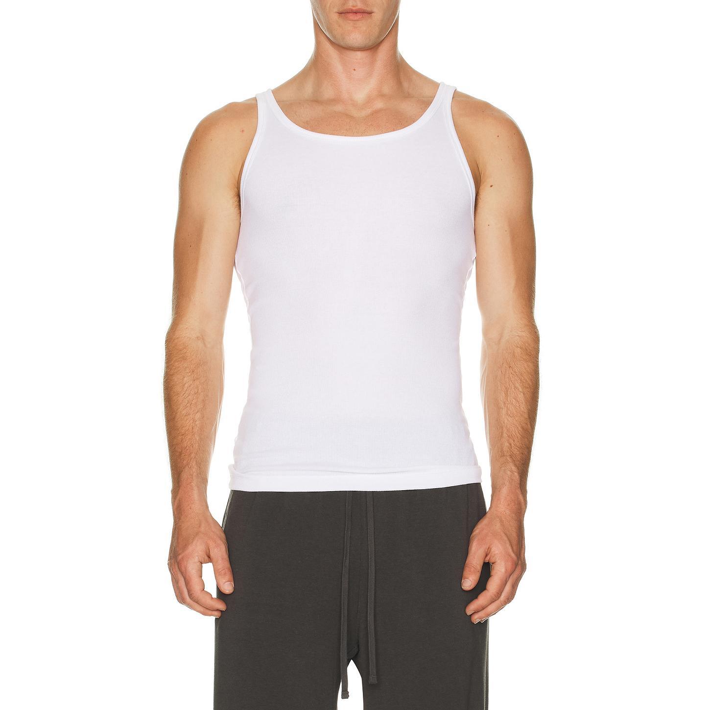 SKIMS Cotton Rib Tank 3-Pack in Onyx