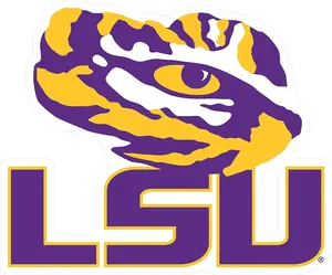 LSU Tiger LSU w/Tiger Eye 4" Decal