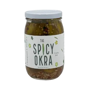 The Spicy Okra - Pickled Spicy Okra with Garlic