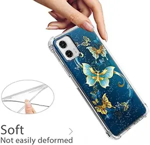 Phone Cases for Moto G 5G 2023 Case, Soft TPU Shock Absorption Flexible Gasbag Protection Phone Case Cover for Motorola Moto G 5G 2023 (Butterfly)