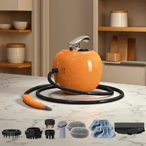 2500W Handheld Steam Cleaner Portable with Fast Heating Large Capacity Tank Adjustable Handle & Accessories for Home Car Interior Tile Grout Couch Kitchen Grease Ideal Christmas Gift