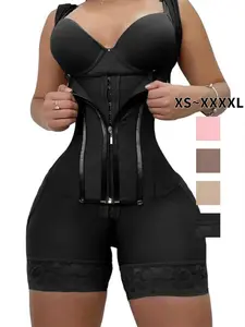 Waist Trainer for Women Corset Shapewear with Zipper Women's Waist Cincher Tummy Control Body Shaper Butt Lifter Thigh Slimmer with Zipper Crotch Casual #FallFreshness