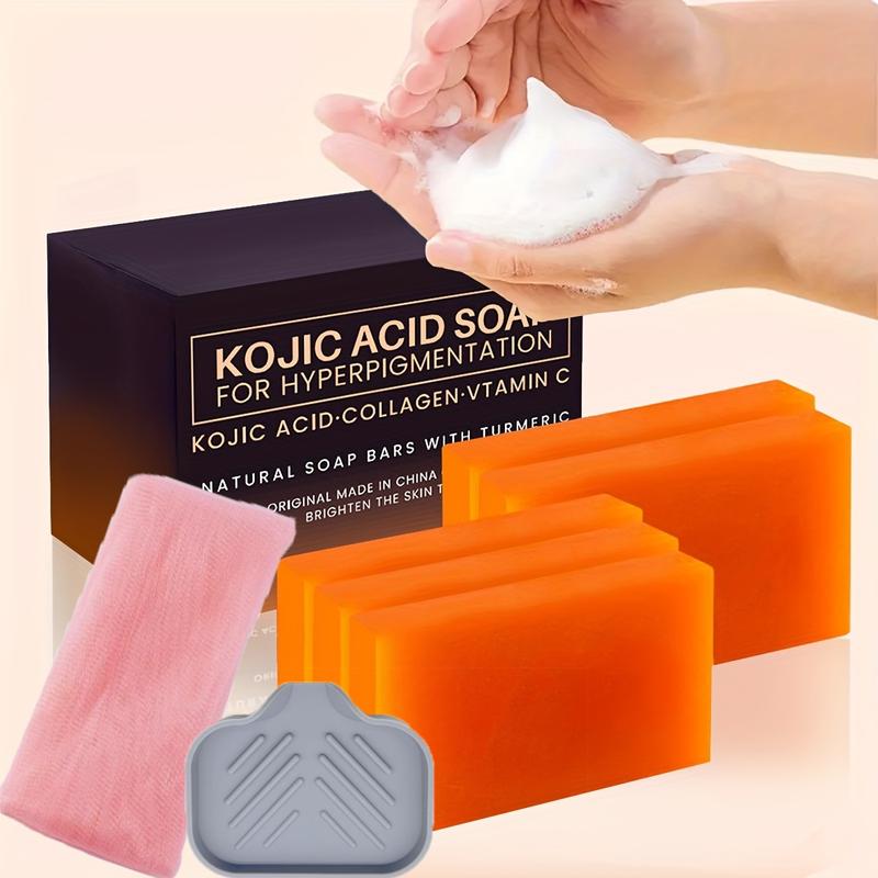 5PACK ETXYOC Kojic Acid For Hyperpigmentation Soap Bars With Vitamin C, Retinol, Collagen, Turmeric, Vitamin E, Shea Butter, Castile Olive Oil (5 Pack) 5PACK ETXYOC Kojic Acid For Hyperpigmentation Soap Bars With Vitamin C, Retinol, Collagen, Turmeric, Vitamin E, Shea Butter, Castile Olive Oil (5 Pack)