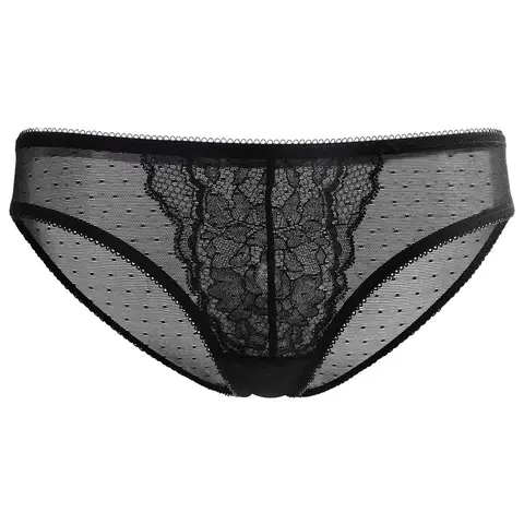 Live Exclusive HSIA Enchante Floral Lace Sheer Mesh Back Mid-Rise Brief Matching Panty Underwear