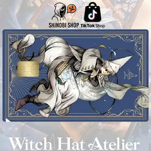 Qifrey Altelier of Witch Hat Credit Card Skin, Personalized Vinyl Skin, Waterproof Card Cover, Anime Fans Gift