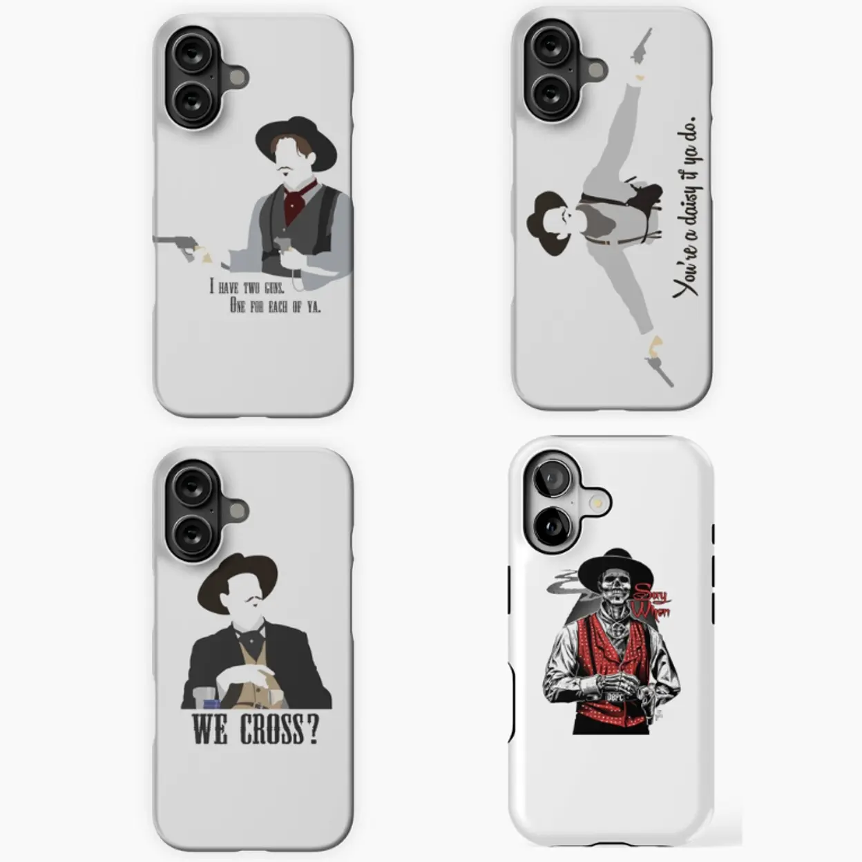 Doc Holliday Val Kilmer Retro Phone Case, Tombstone Movie Collector Edition, Old West Aesthetic Case For iPhone and Samsung Galaxy