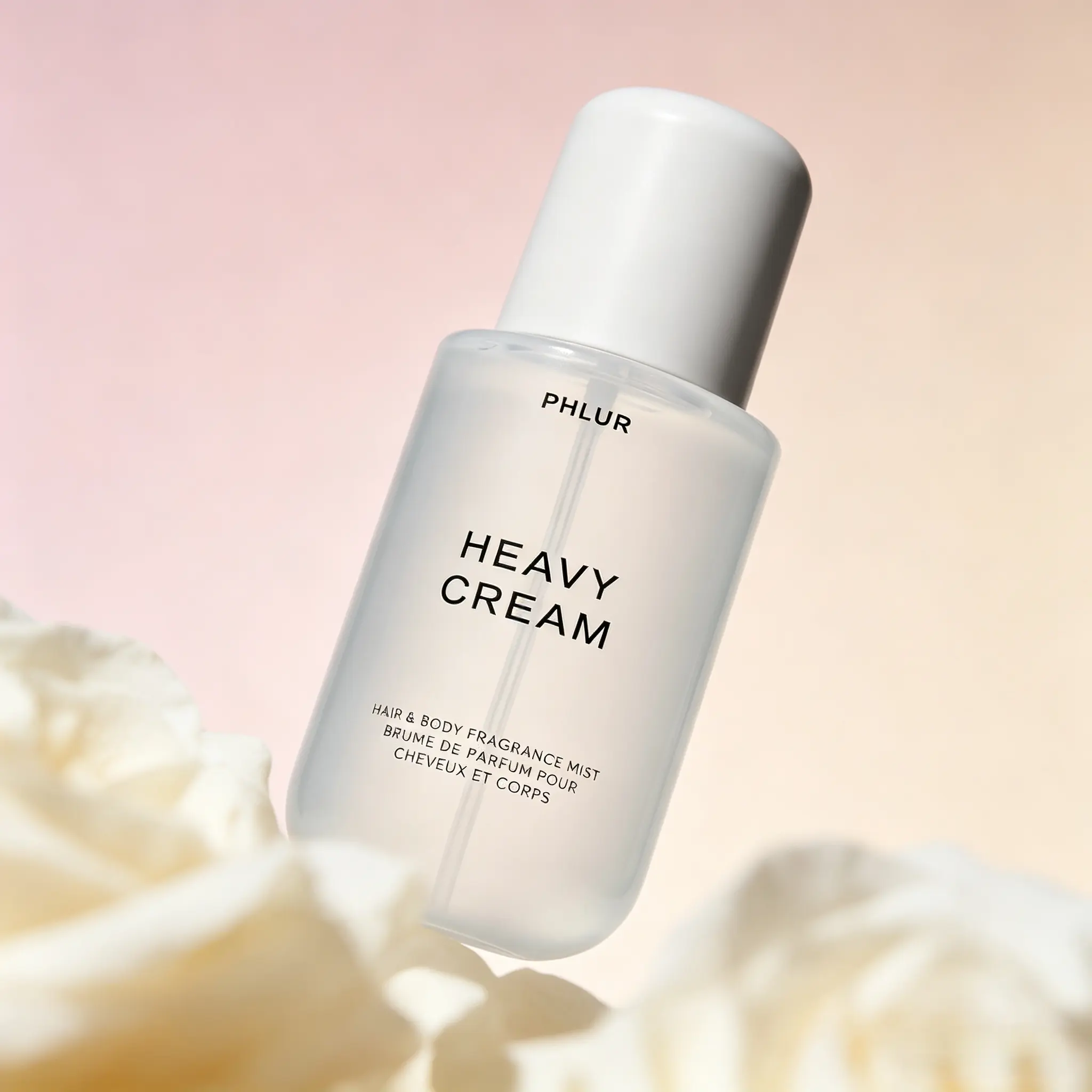 PHLUR Heavy Cream Body Mist 8 Fl Oz 240ml – Gourmand Vanilla & Marshmallow Hair & Body Perfume Spray with Coconut Cream and Bright Citrus Notes