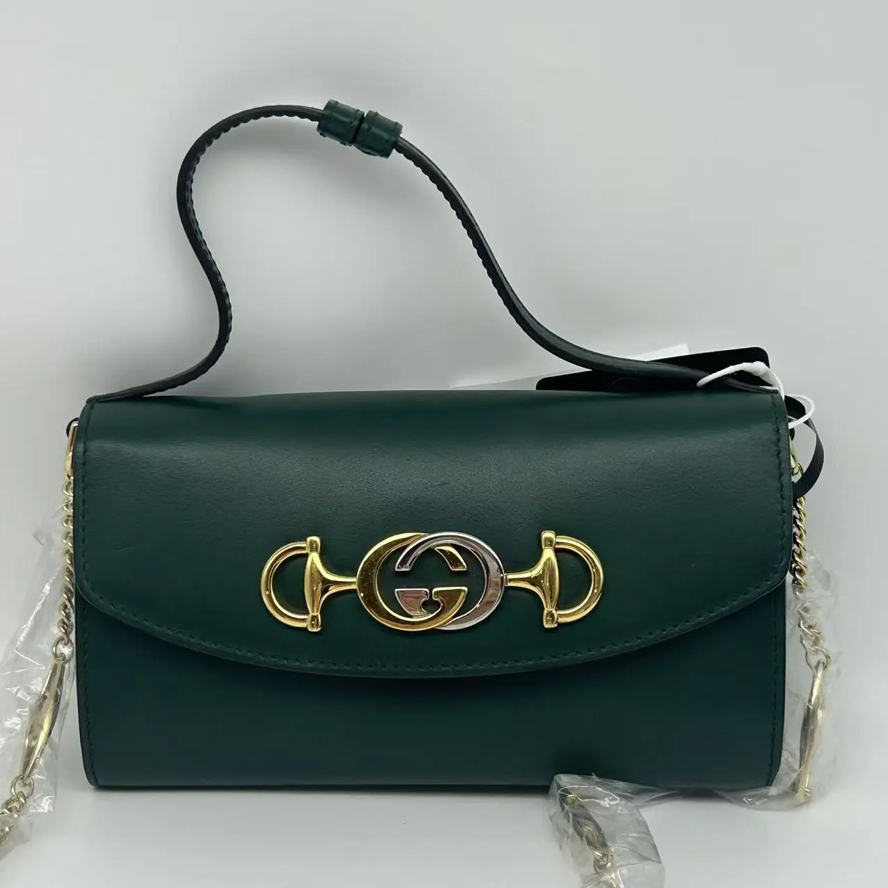 Pre-owned GUCCI Interlocking G Horsebit Zumi Mini Shoulder Bag