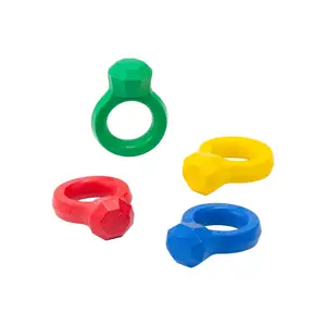 4-Color Wedding Ring-Shaped Crayons - 24 Pc.