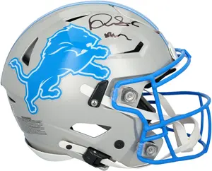 David Montgomery Detroit Lions Autographed Riddell Speed Flex Authentic Helmet with "Knuckles" Inscription - Fanatics Authentic Certified