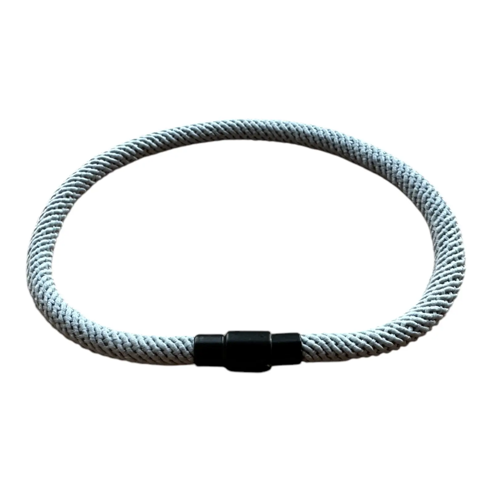 Magnetic Closure Single Row Milan Cord Nylon Rope Wrap Bracelet 7.7 Inches