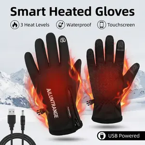 Heated Winter Gloves with Touch Screen Capability - Designed to Be Windproof And Warm, for Skiing And Cycling. These Outdoor Sports Gloves Are Anti-Slip And Shock-Absorbing, Ideal for Both Men And Women During The Fall Touchscreen Multi-Temperature wind