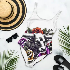 Bull One-Piece Swimsuit for Women - High-Quality Material