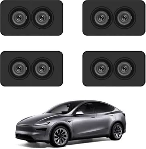 for Tesla Car Door LED Logo Projector Puddle Lights Ultra-4 Pack Dynamic Door Projector with Tesla Model 3 Y X S Accessories (Letter)