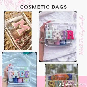 Personalized, clear cosmetic bags!! Perfect for everyday use or travel purposes!!!
