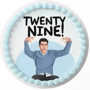 New Girl Schmit 29! Edible Cake Topper Sheet Image Print Round