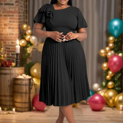 Black Ruffle Dress Plus Size - TikTok Shop Black Ruffle Dress Plus Size - TikTok Shop