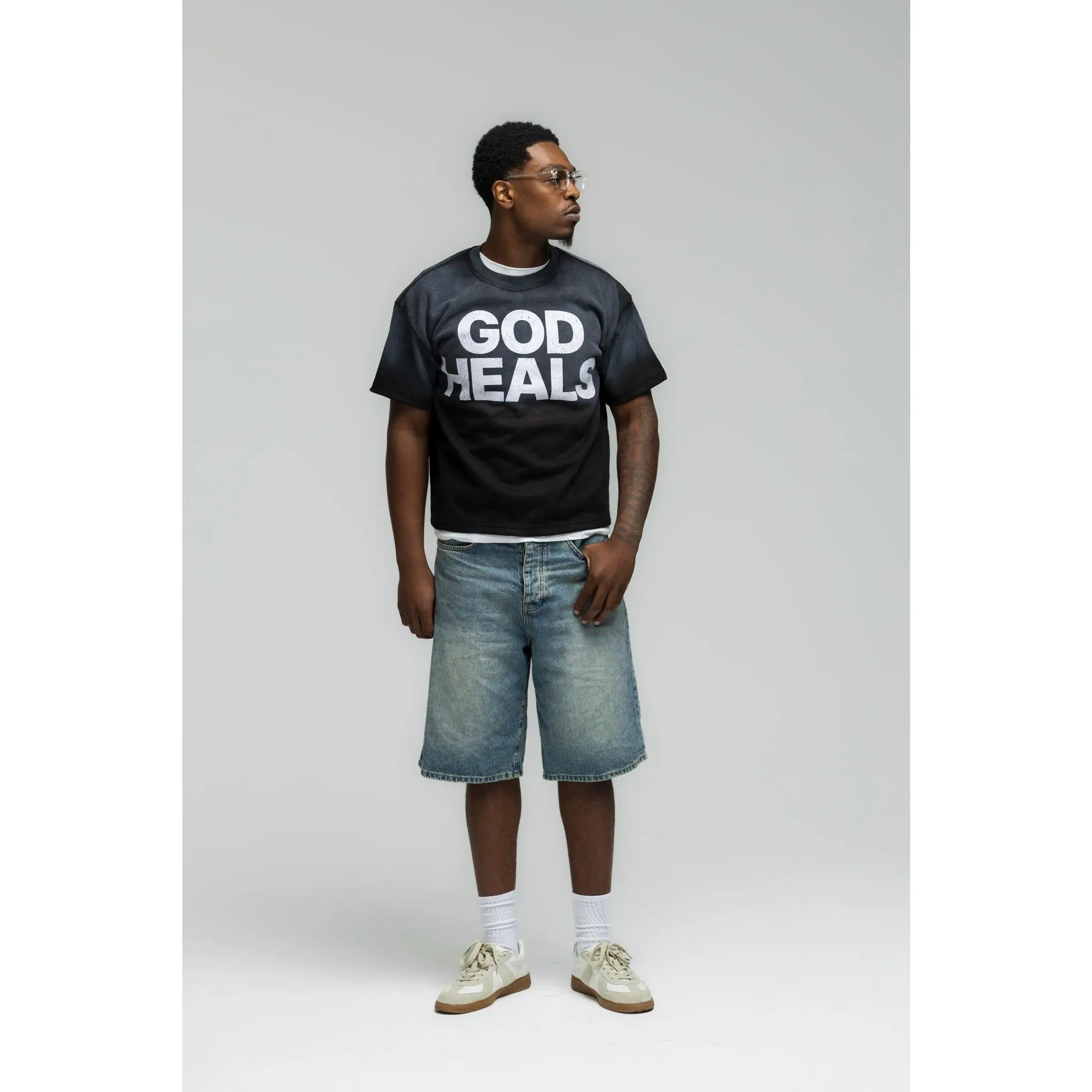 God Heals Tee - Black