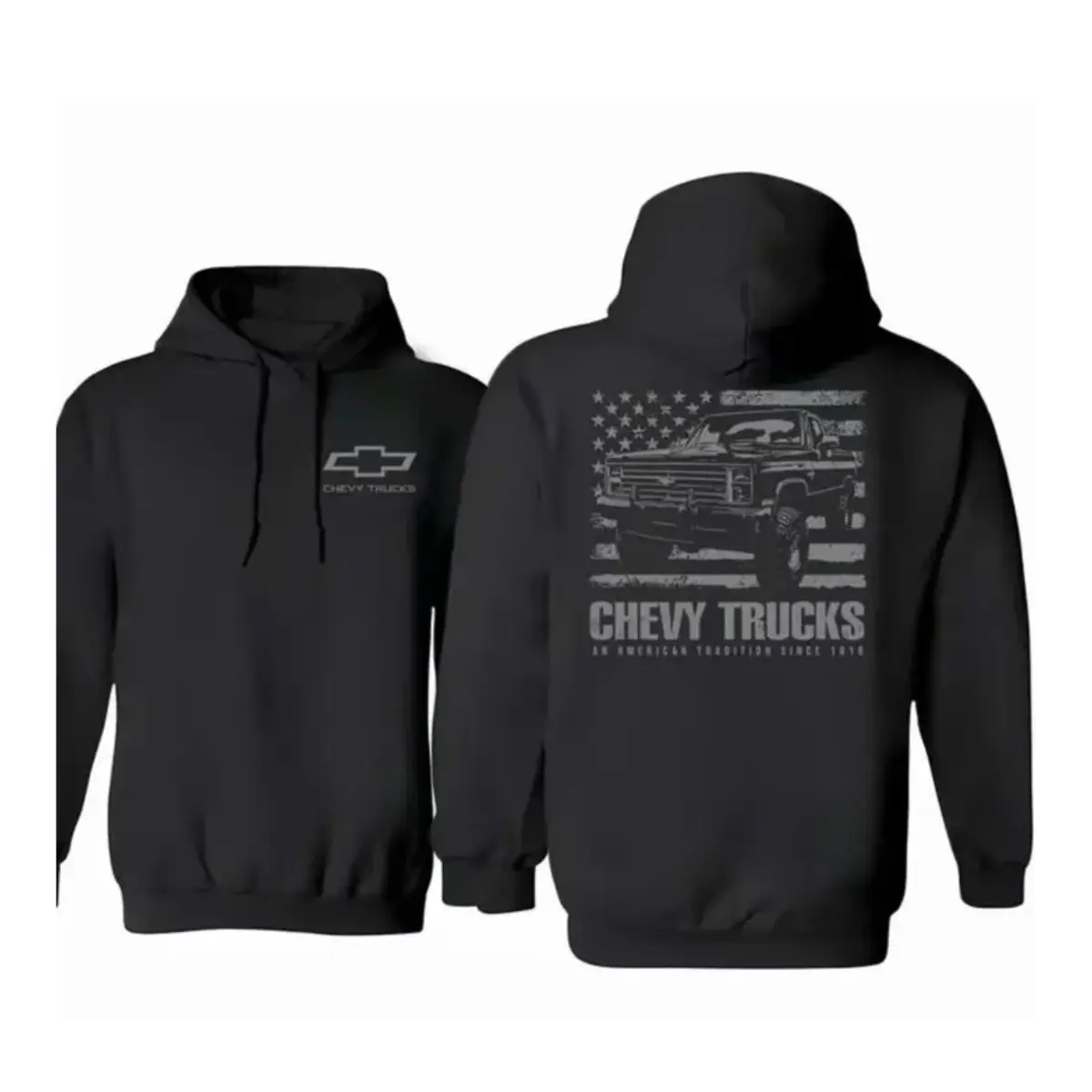 Chevy Trucks Shirt Classic Truck Hoodie Country Farmer Unisex Pullover, Vintage Car Lover Gift, Local Boy Patriot Graphic Hoodie, Trendy Retro Streetwear Sweatshirt for Men and Women