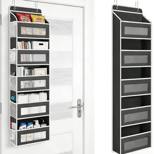 5-Tier Hanging Storage Organizer With 10 Extra Large Side Pockets, Anti-Tilt Design & 44 Lb Heavy-Duty CapacityMulti-Purpose Over The Door Pantry Organizer For Bedroom, Bathroom, Dorm & PantryPerfect For Toiletries, Snacks