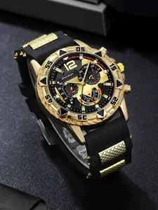 Men's Quartz Watch, Analog Round Face, Elegant Casual Round Dial, Metal Case, Buckle Closure, Multiple Colors, Perfect Gift for All Seasons