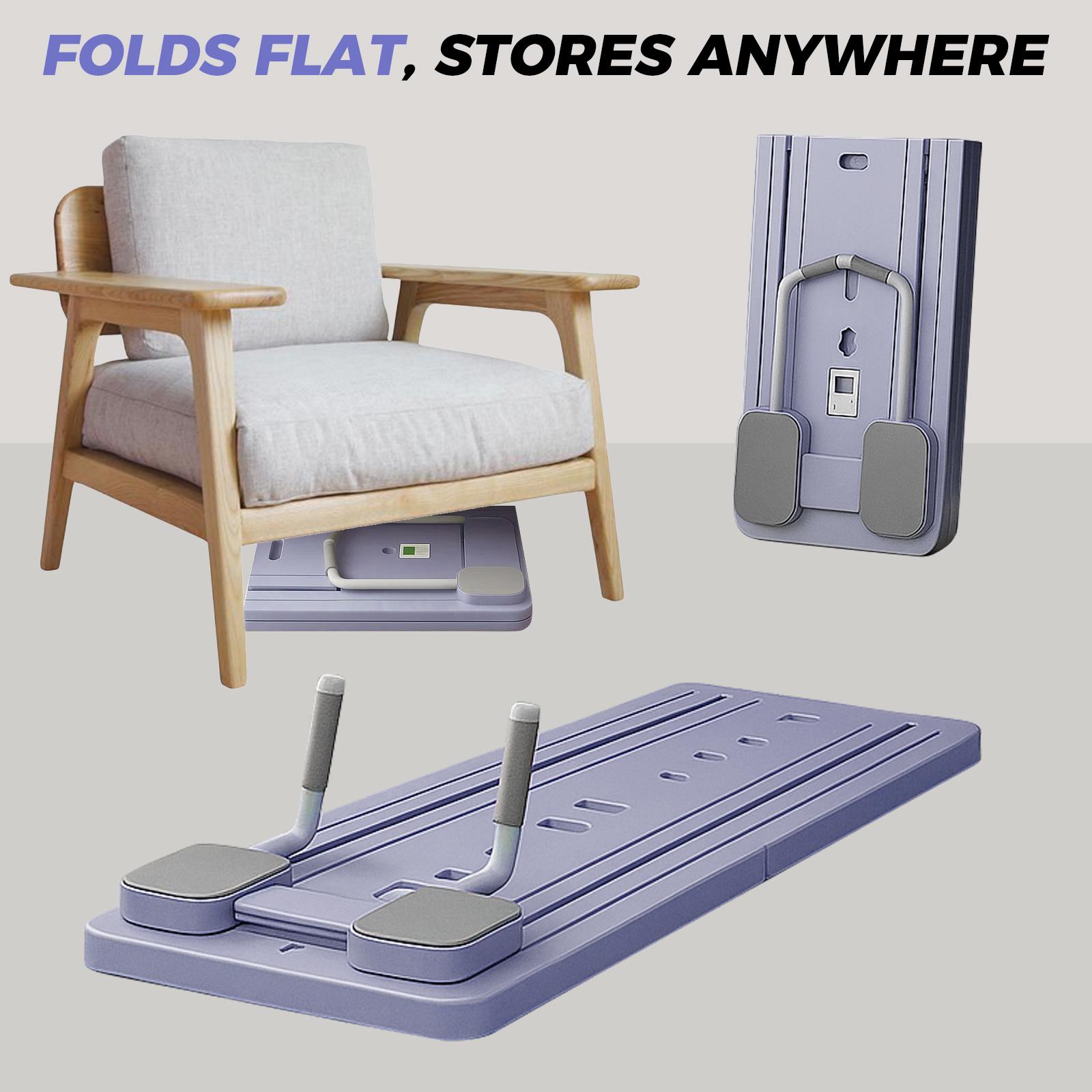 Pilates Board - Pilates Reformer Set, Multi-Purpose Foldable Pilates Reformer Board for Home, 5 in 1 Pilates Sliding Board