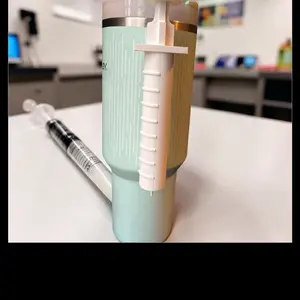 3D Printed Nurse Needle Tumbler Handle Fits 40 oz Stanley Tumbler for Secure Grip and Easy Use. Resin Ready.