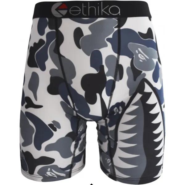 2PCS/3PCS/4PCS Men's boxy underwear with printed pattern, breathable and sporty, high elasticity, sweat absorption, hip lifting, casual sports s-XXXL