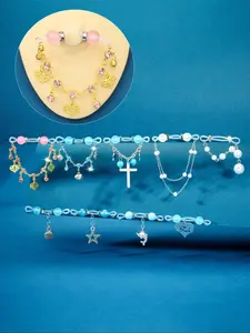 Non Piercing Nipple Silicone Noose, Adjustable Nipple Jewelry, Dangle Chains & Jewelry, Non Pierced Nipple Fake Nipple Rings for Women