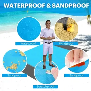 Beach Blanket- durable & extra large + sand and water resistant