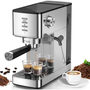 Kismile Espresso Machine 20 Bar with Rapid Cold Brew Hot & Iced Coffee Maker Built-in Steam Wand Touch Screen 37oz Water Tank Perfect for Lattes Cappuccinos and Gift for Coffee Lovers