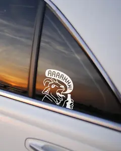 Prepotente Window Decal • Pony Dungeon Crawler Carl Car Decal • White Outline Bumper Sticker • Hand-drawn • No AI